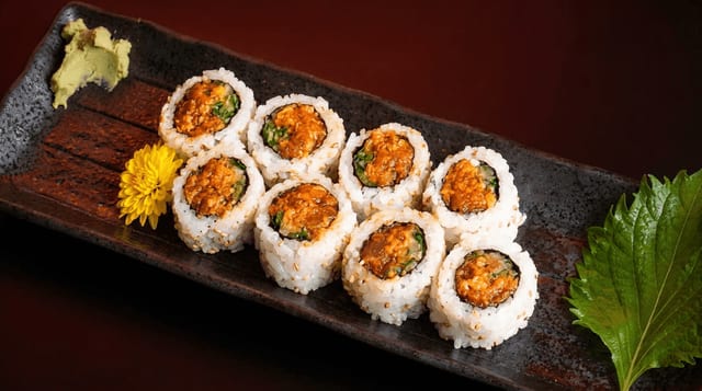 Spicy Salmon Roll.