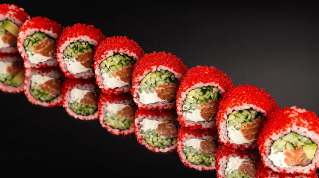 Masago Philadelphia Roll.