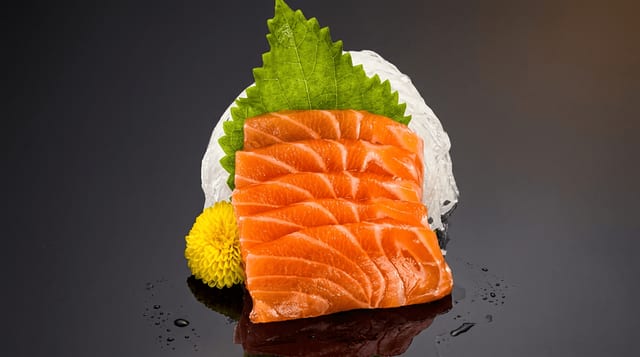 Salmon Sashimi.