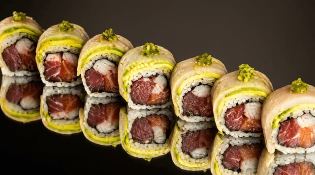 Hamachi Dragon Roll.