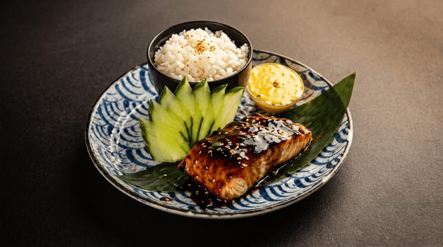 Salmon Teriyaki.