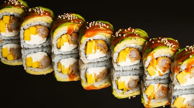 Ebi & Avocado Roll.